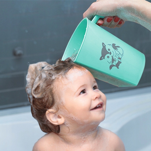 BABYONO KUBEK DO MYCIA GŁOWY DO SPŁUKIWANIA PIANY BŁĘKITNY Z LISKAMI 0M+ EAN (GTIN) 5901435409305