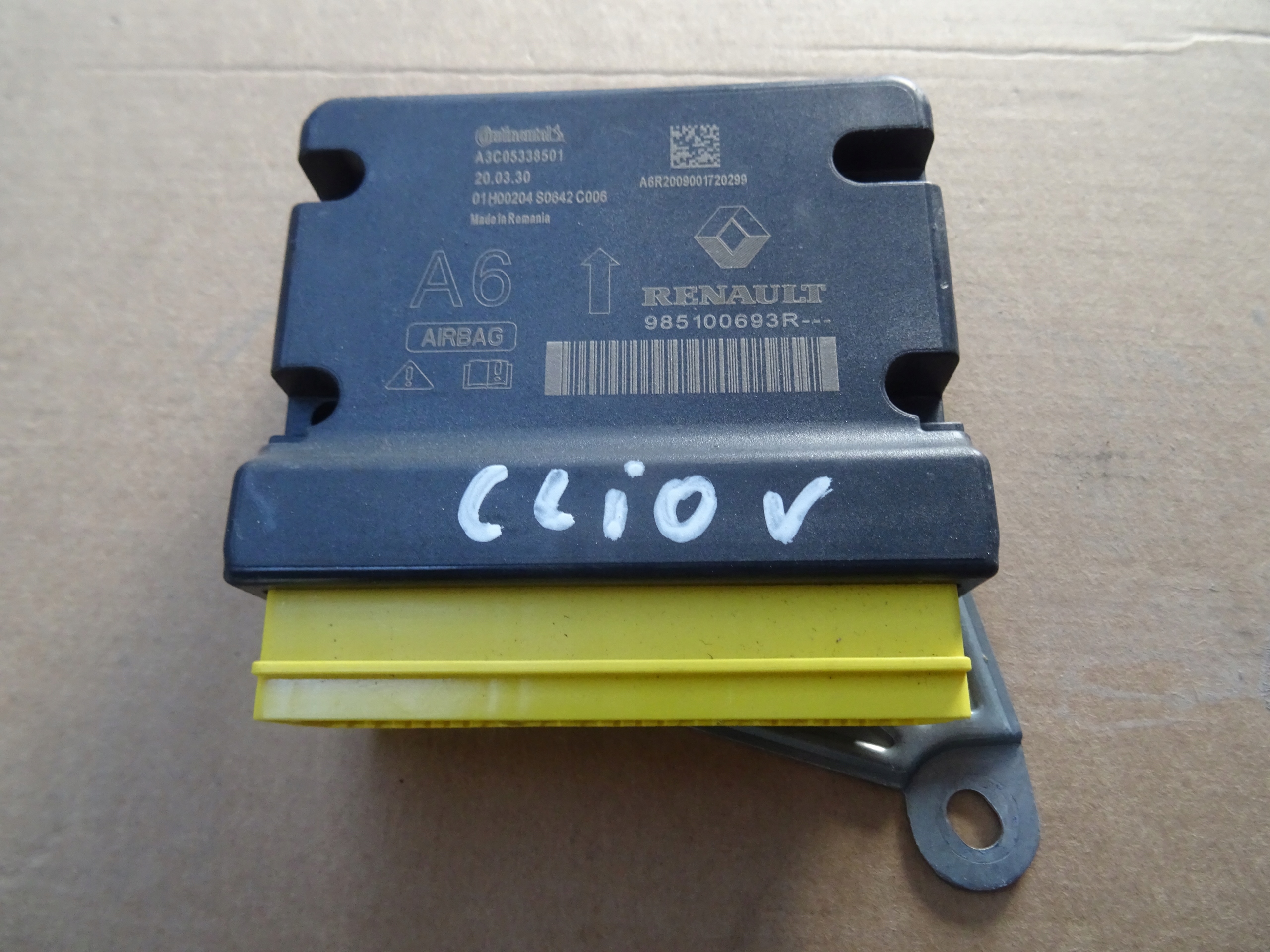 985100693R - Модуль драйвера датчика подушки безопасности Renault Clio V