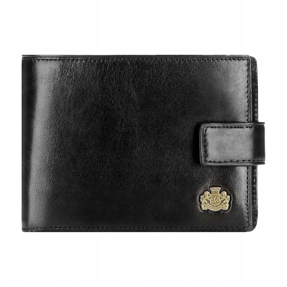 Černá pánská peněženka z přírodní kůže Wittchen 10-1-038-1, elegantní