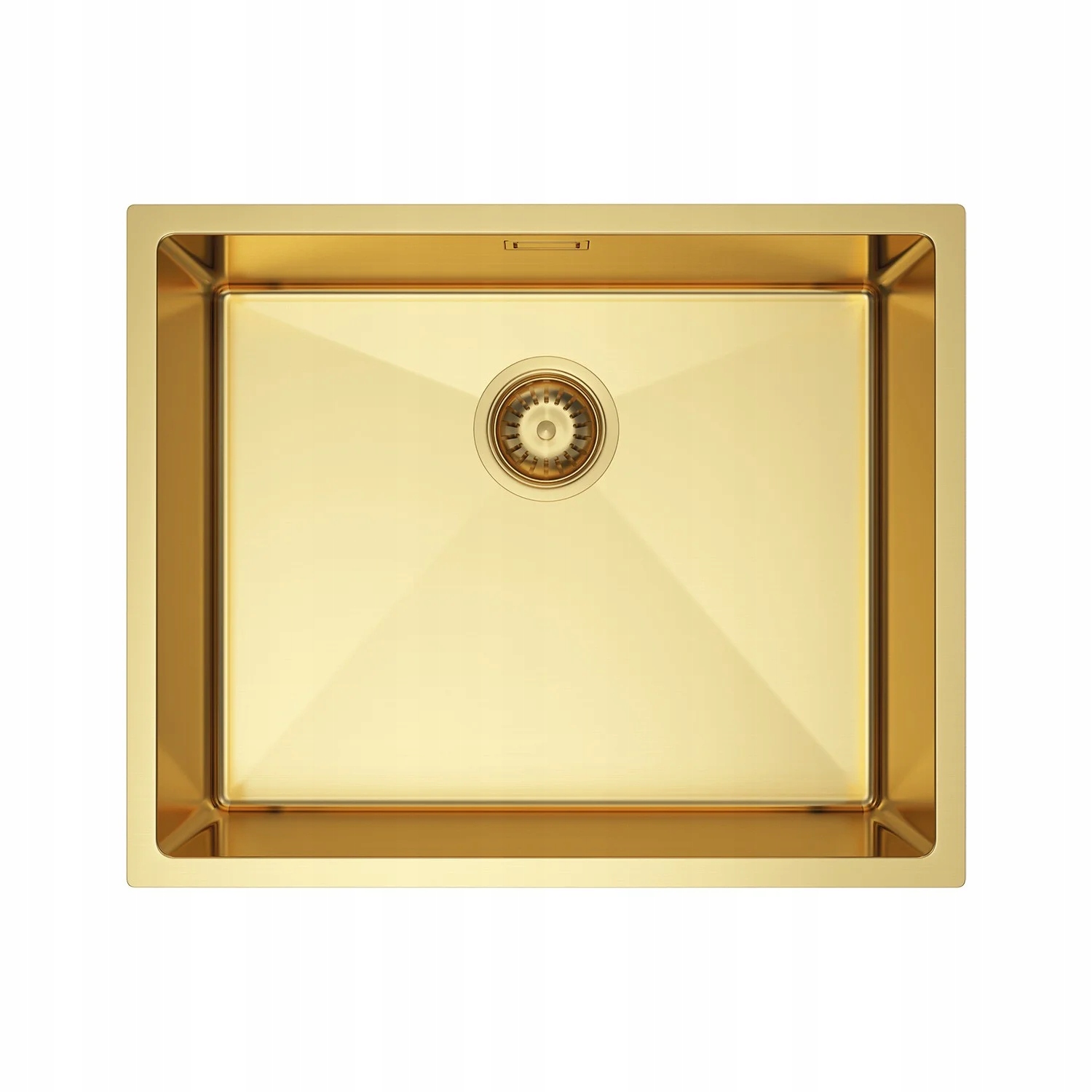 Zlewozmywak Stalowy Kuchenny Ohio Gold 54 × 44 cm zestaw z syfonem Brenor