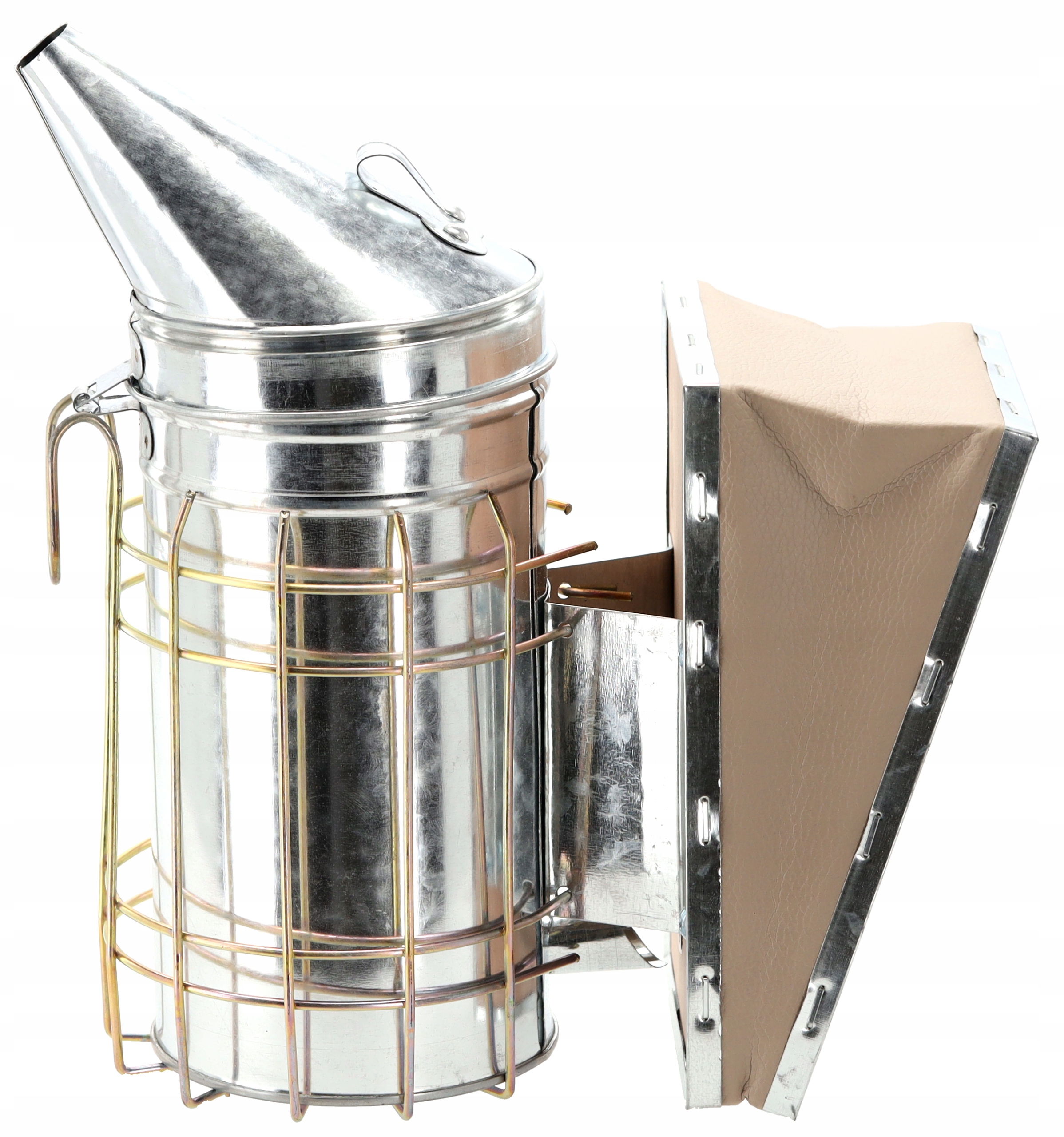 PODKURZACZ SKÓRZANY OCYNKOWANY PSZCZELARSKI MIESZEK 27 cm