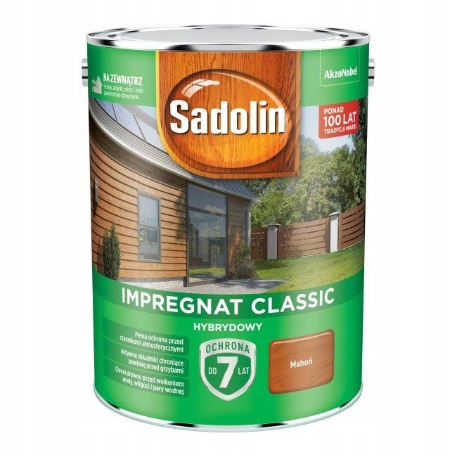 Sadolin Classic Impregnat 4.5L Mahoń