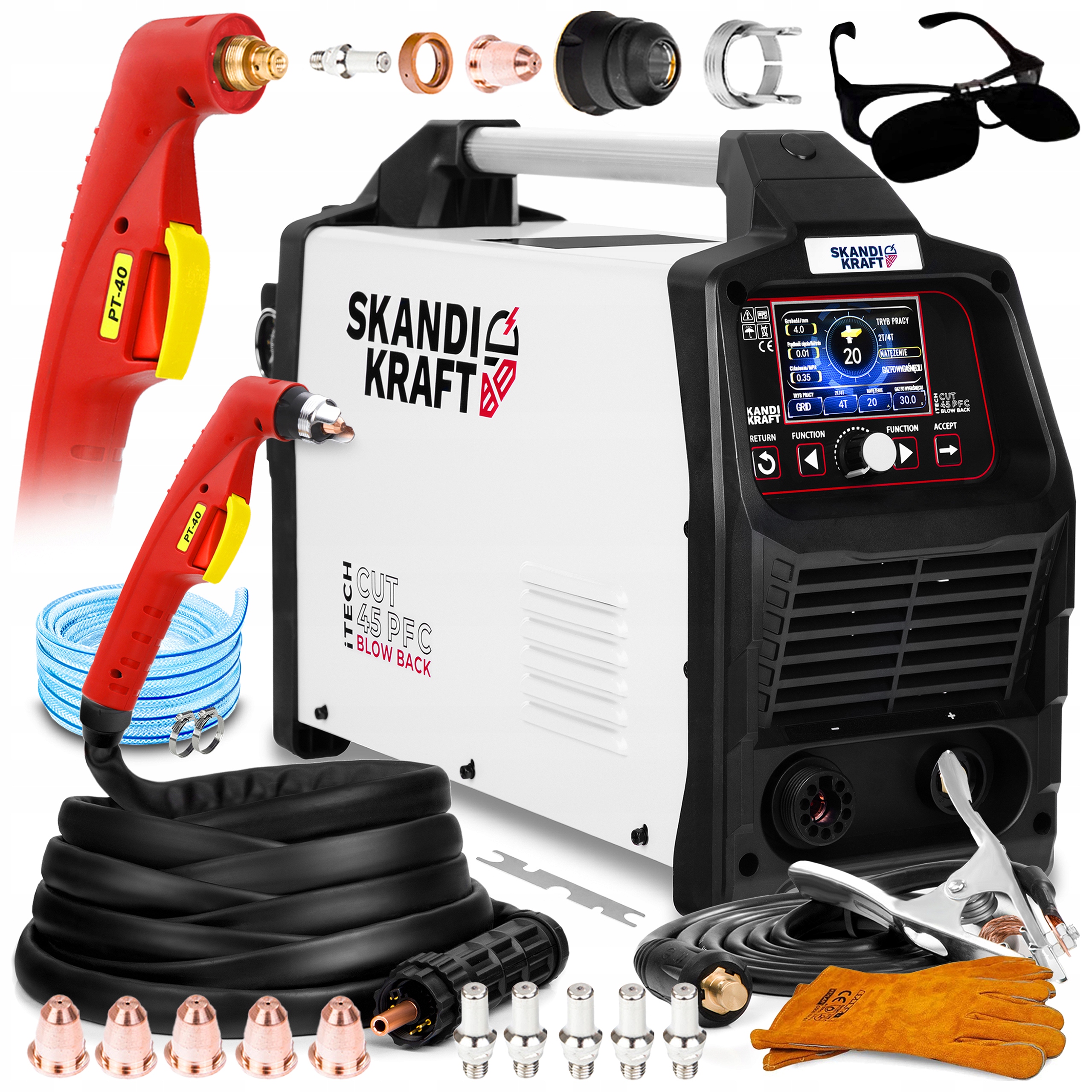 Plazmová Řezačka Plazmová Skandi Kraft Cut 45 Pfc Blow Back Synergie 30 MM