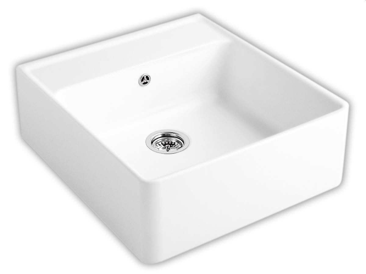 Zlewozmywak farmerski ceramiczny Jednokomorowy V&b 6320 61 Kg Snow White