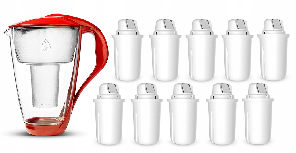 Szklany dzbanek filtrujący Dafi Crystal+10 filtrów