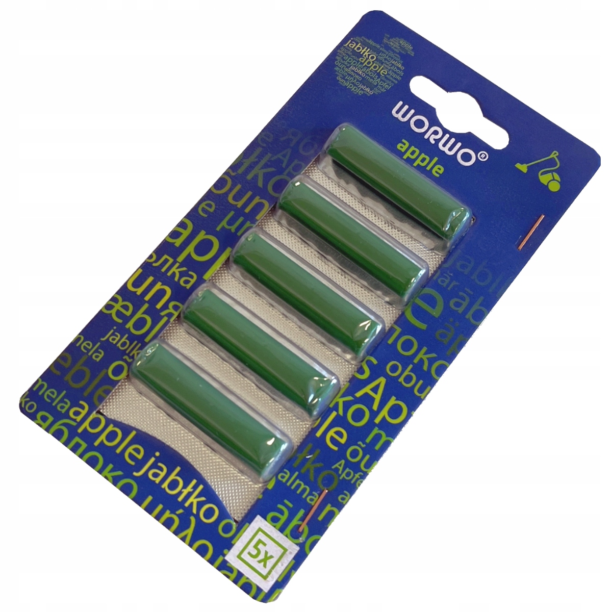 Zapach do odkurzacza Wkład Pałeczki Zapachowe jabłkowe WORWO 5 szt