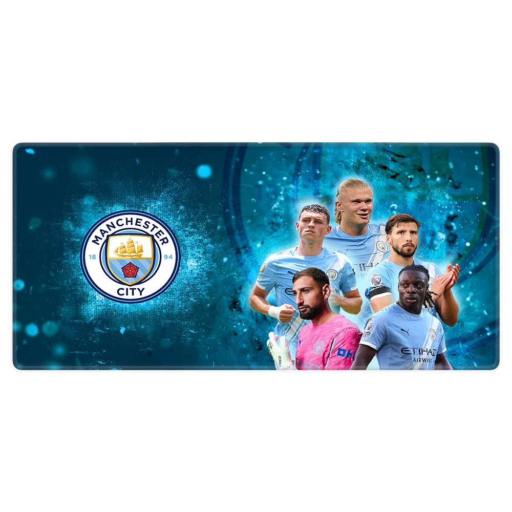 Podkładka pod myszkę 80x40cm Manchester City mata na biurko duża dla gracza