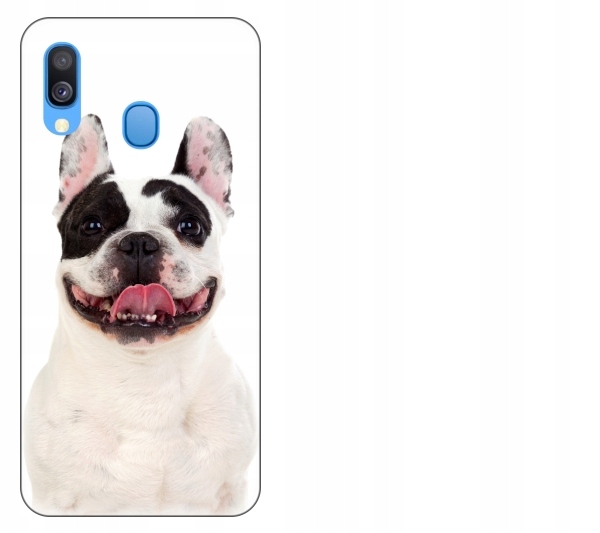 

Etui pokrowiec Samsung Galaxy A40 Pies buldog fran