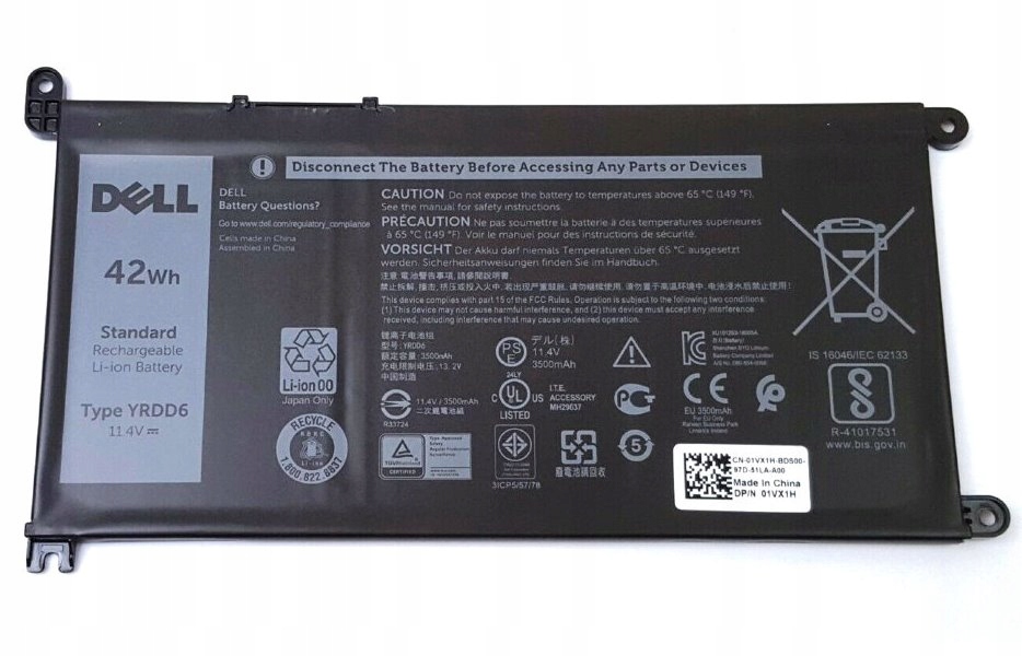 Dell baterie 3-článková 42Wh Li-Ion pro Inspiron 3780, 5590, Vostro 5490, 5