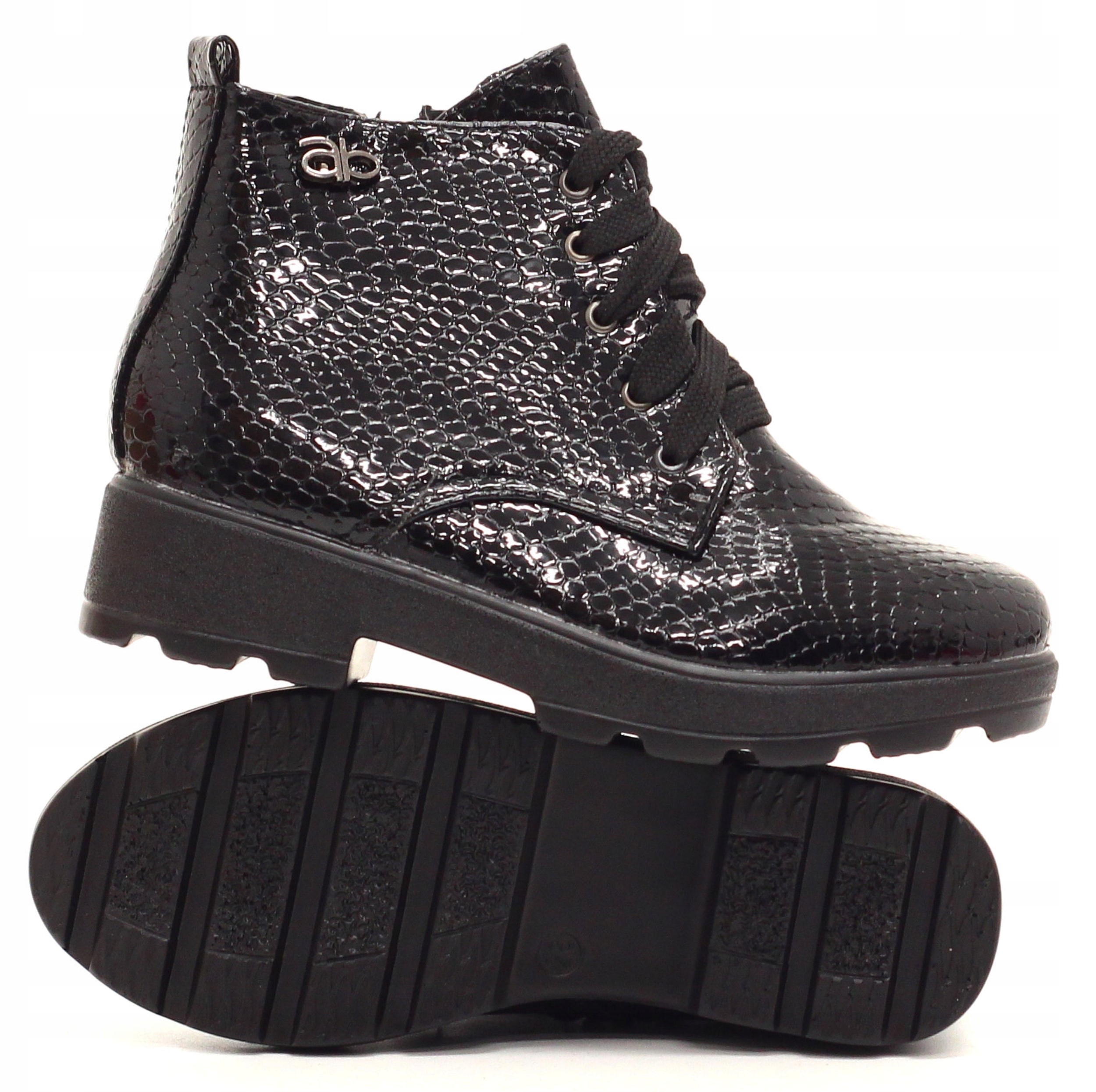 BOTKI DZIECIĘCE TRZEWIKI NA SUWAK LEKKIE CZARNE Płeć dziewczynki