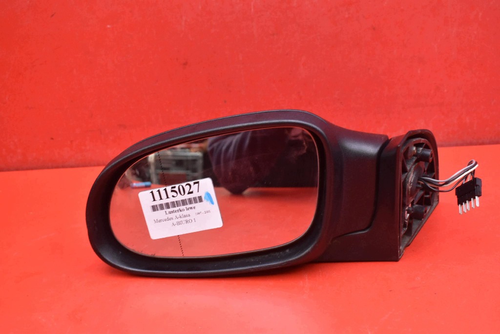 mirror left black, EU MERCEDES A-KLASA W168 97-01 5 PIN