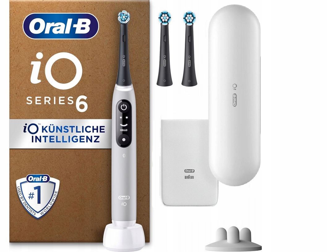Oral-b Io Series 6 Plus Szczoteczka Elektryczna 3 Końcówki Etui Szare