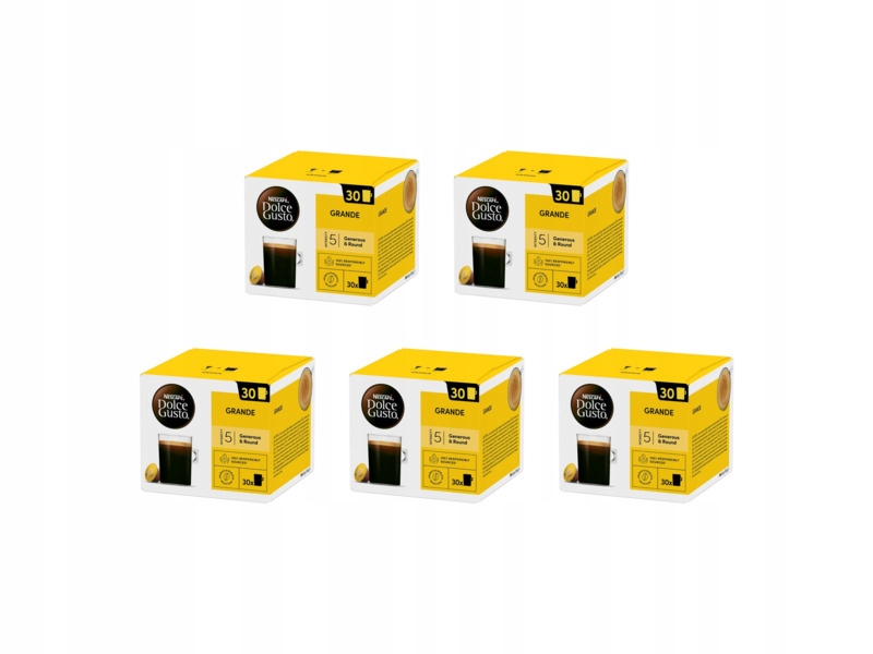 Kapsułki Nescafe Grande do ekspresu Nescafe Dolce Gusto 5 x 30 sztuk