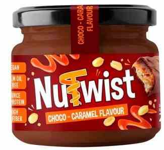 Nutwist Ořechový krém s příchutí tyčinky ček-karamel 250 g s kousky pražených o