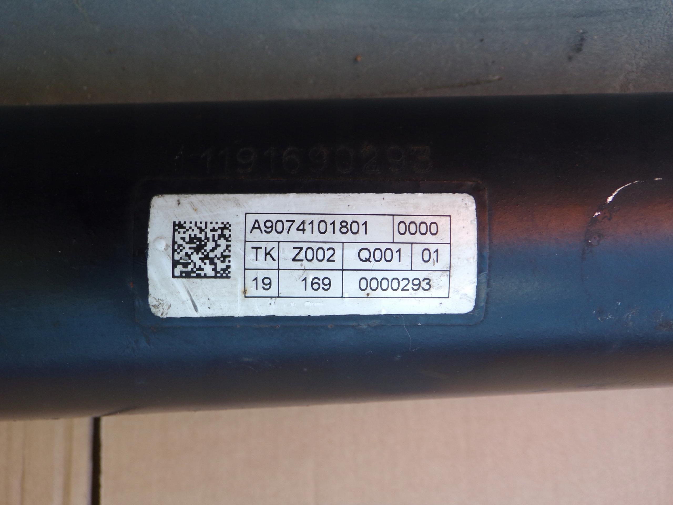SPRINTER 907 17- cardan 2 CZESCI A9074101801 ok.280cm small PRZEBIEG
