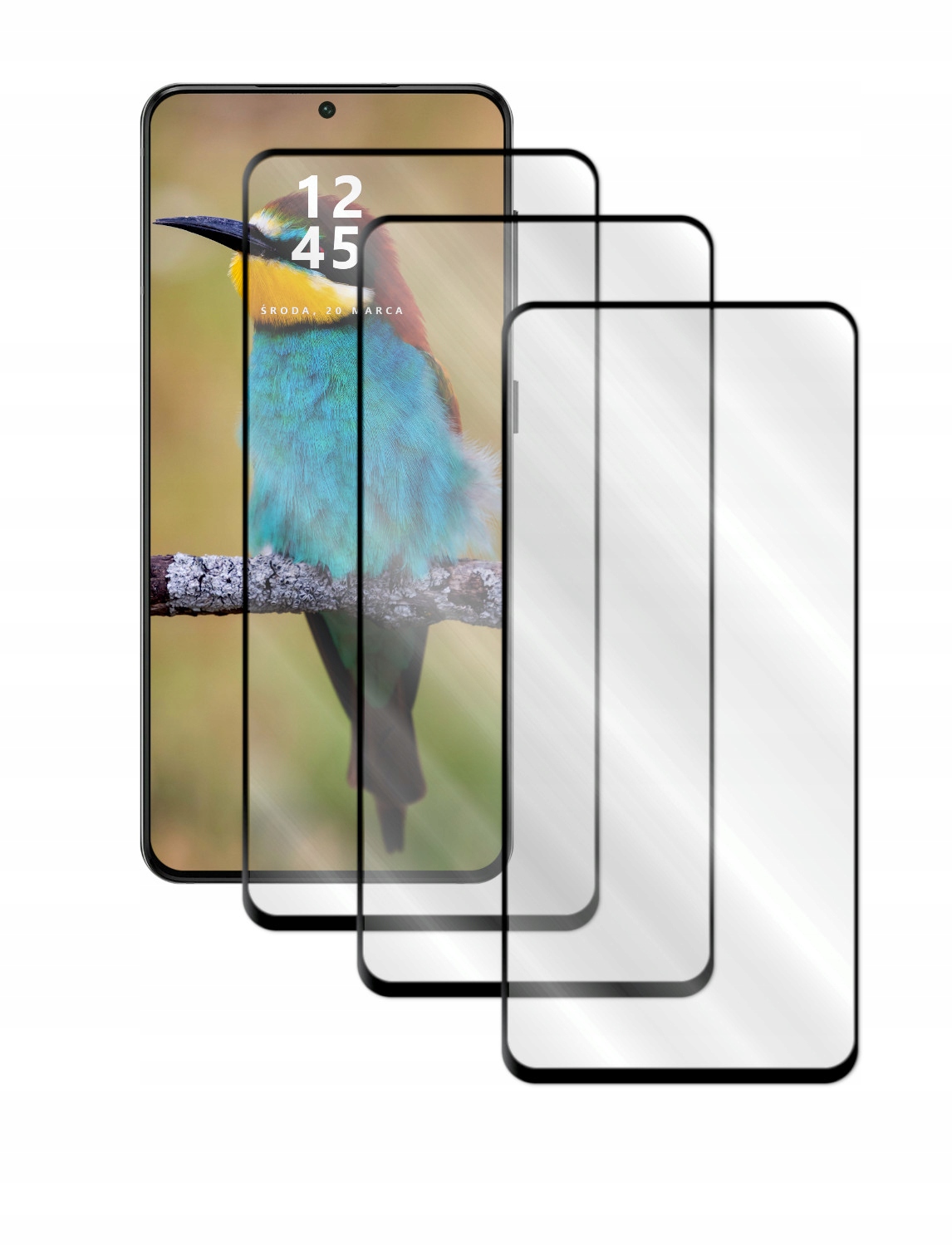 3x SZKŁO PEŁNE FULL GLUE 5D DO POCO X3 NFC