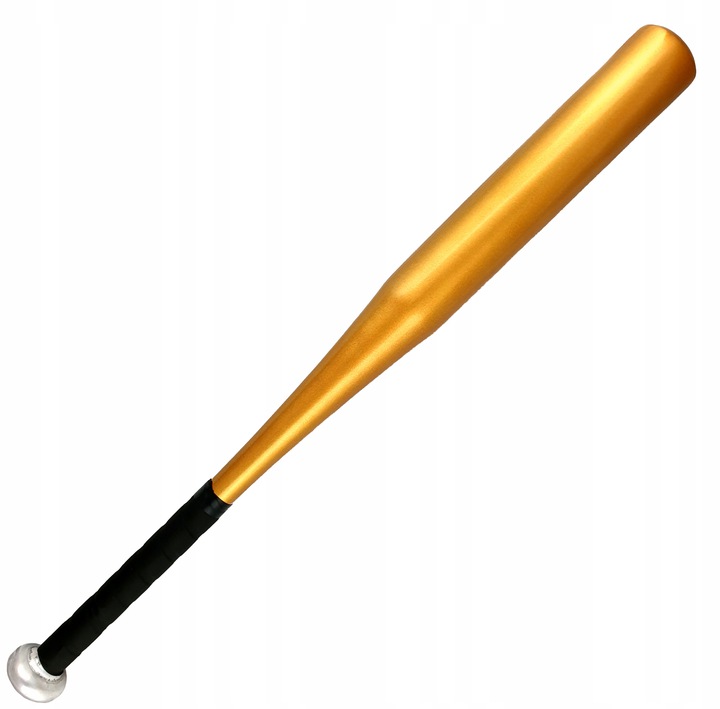 KIJ BASEBALL'OWY BAT ALUMINIOWY 25 CALI ZŁOTY BEZ NAPISÓW WYTRZYMAŁY MOCNY