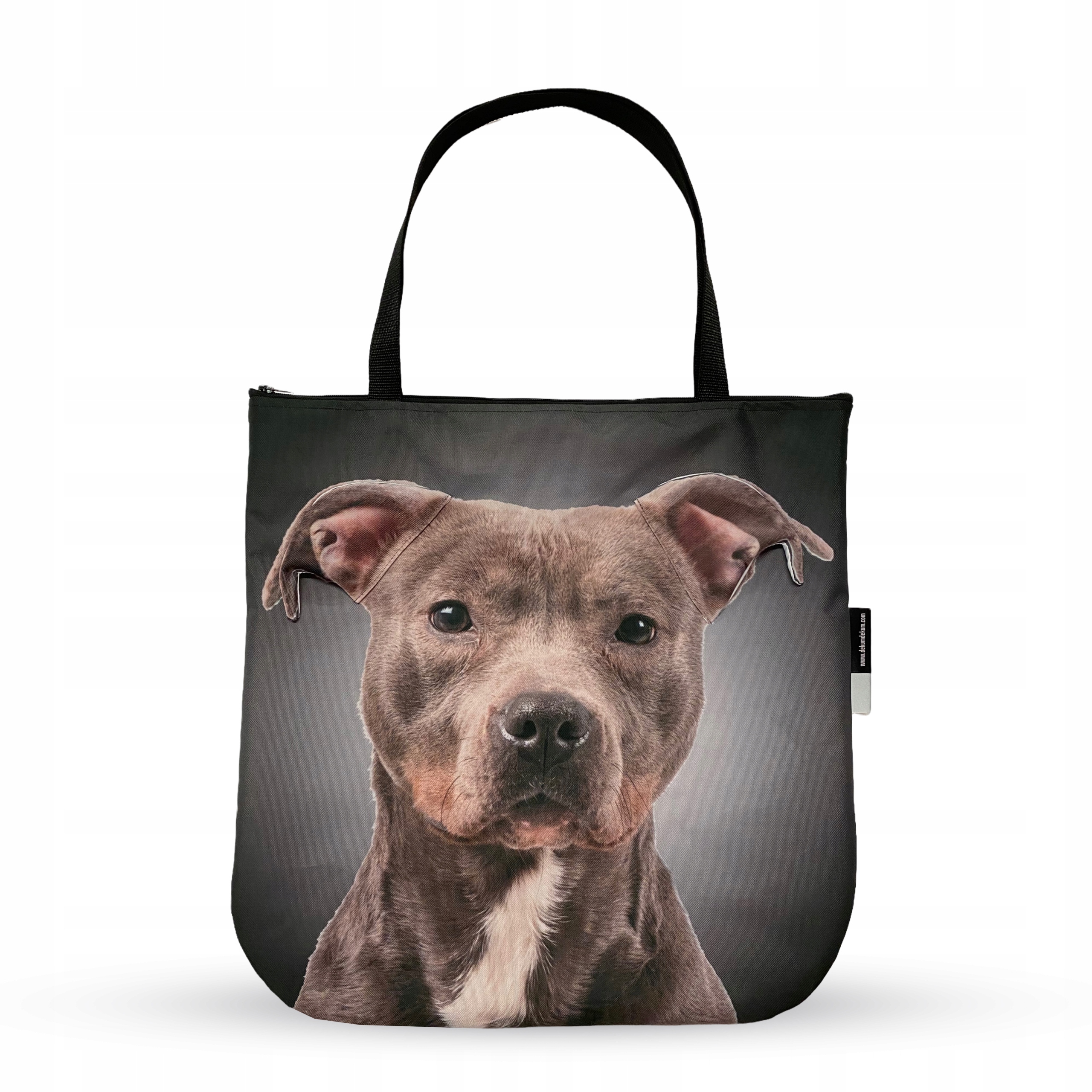 3D taška s pejskem Pitbull, ideální jako dárek, sbalitelná taška se zapínáním