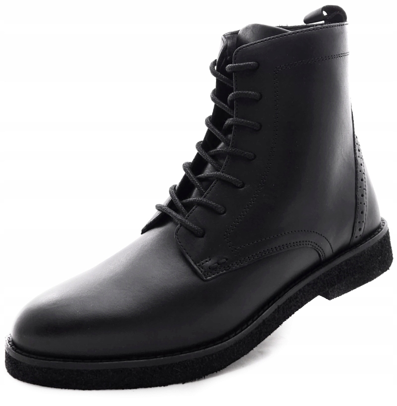 Boty Workery Černé trapery Přírodní Kůže Jorge Oliveira SAF003