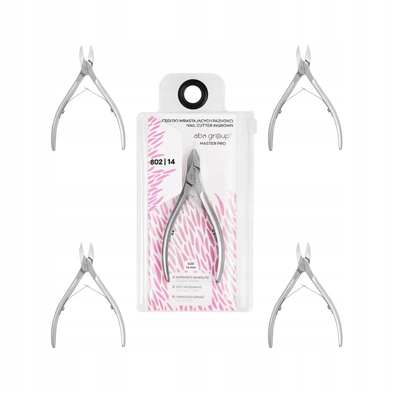Kleštičky na zarostlé nehty 14 mm Aba Group Master Pro 802/14 Sada 5 ks