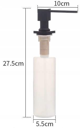 DOZOWNIK PŁYNU ZLEWU ZLEWOZMYWAK BEŻOWY NAKRAPIANY Pojemność pojemnika 300 ml