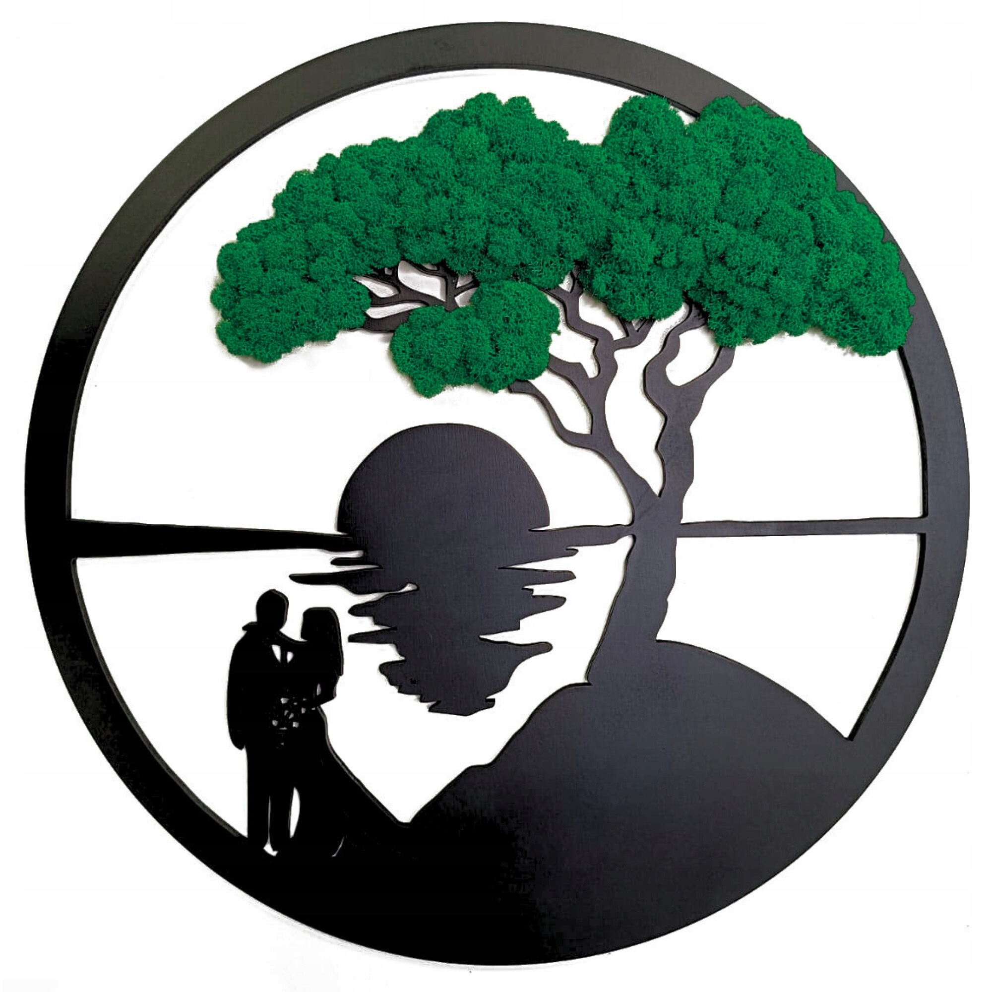 Obraz Z Machu Stromček šťastia života Severský Lišajník 50 cm Darček na svadbu