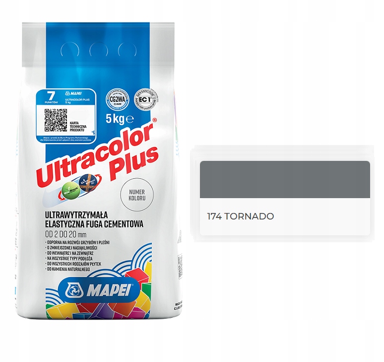 

Mapei fuga Ultracolor Plus 174 Tornado 5kg