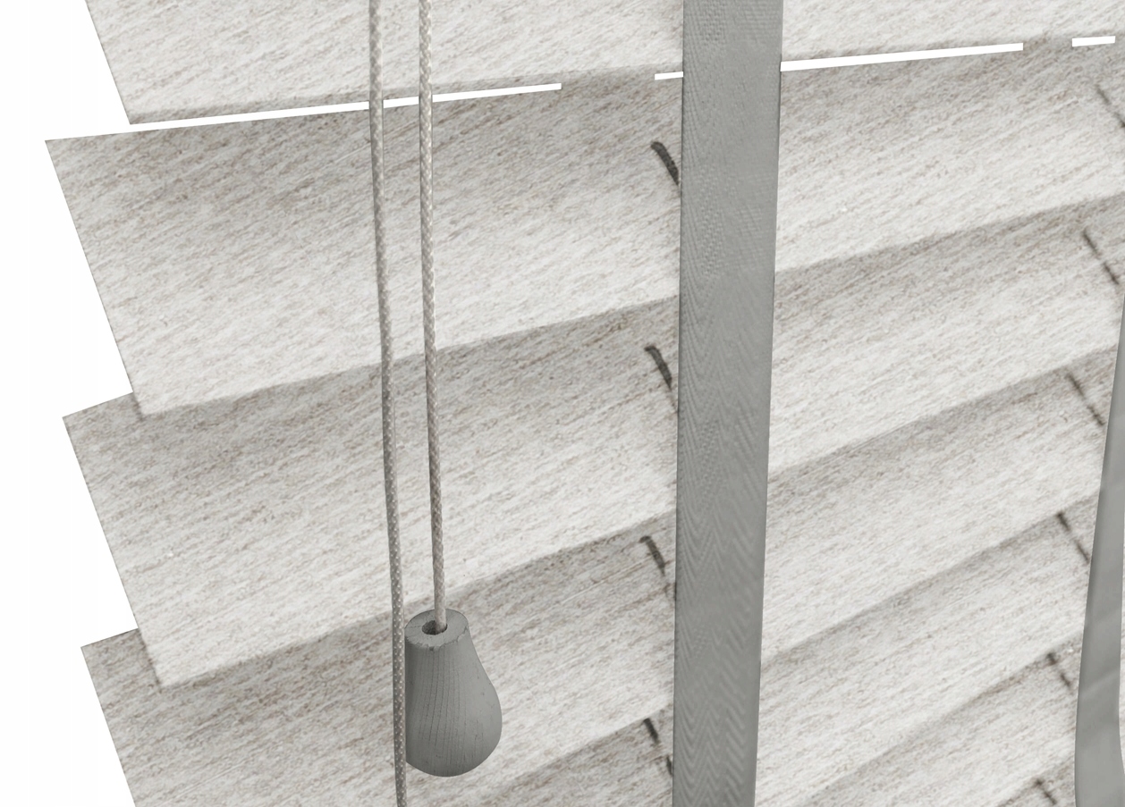 ŻALUZJE JASNY SZARY DREWNIANE 50mm 260x110