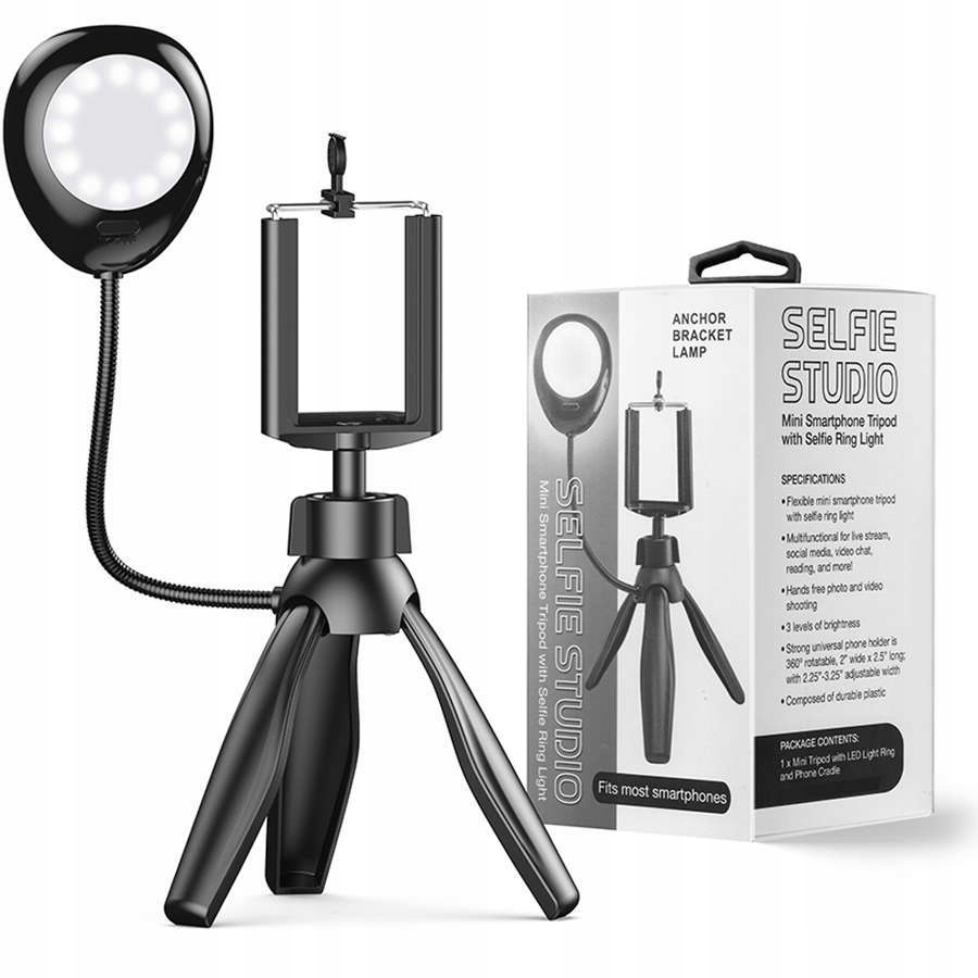 

Uchwyt Statyw Na Telefon Lampka Led Tripod Selfie