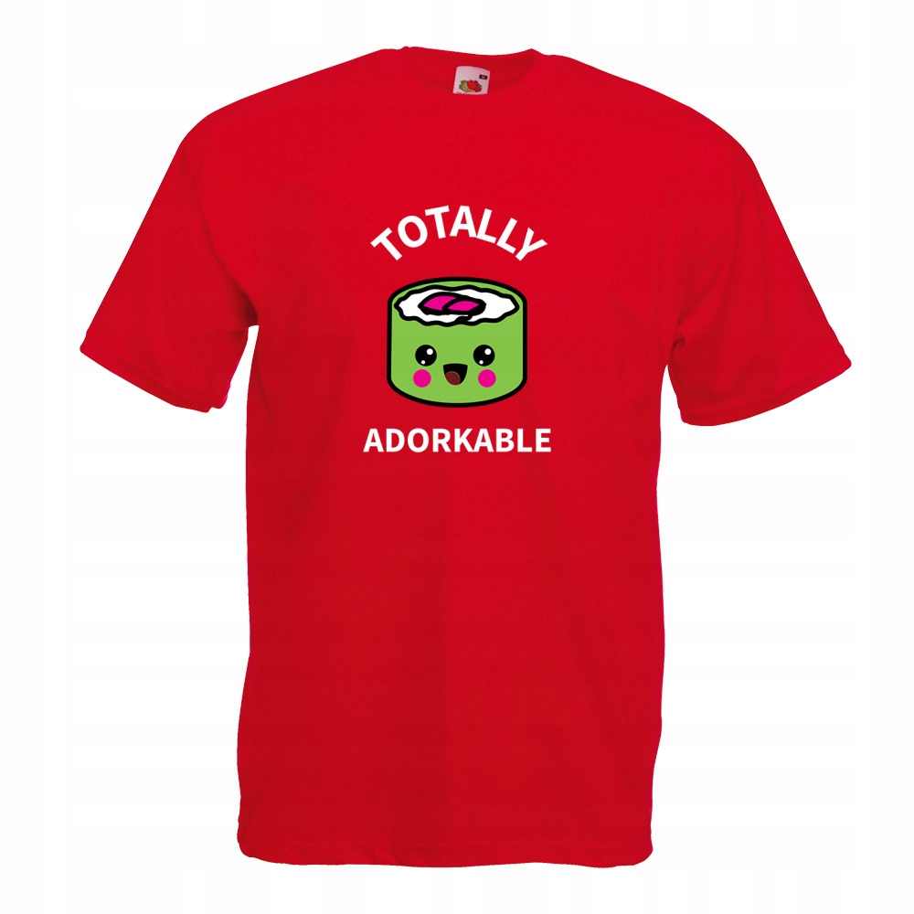 

Koszulka adorkable sushi urocze kawaii M czerwona