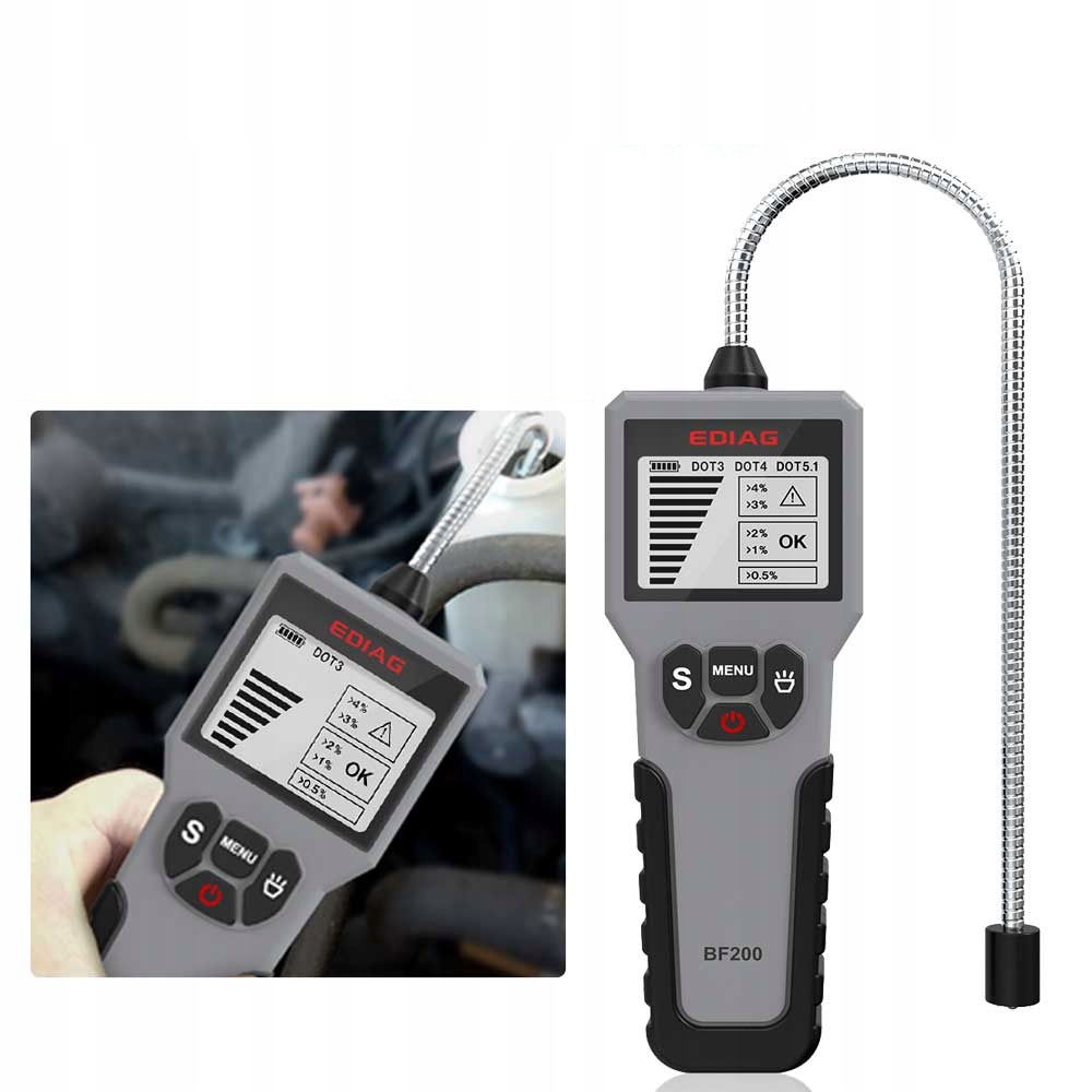 TESTER LCD MIERNIK PŁYNU HAMULCOWEGO DO DOT3 4 5.1 Marka bez marki