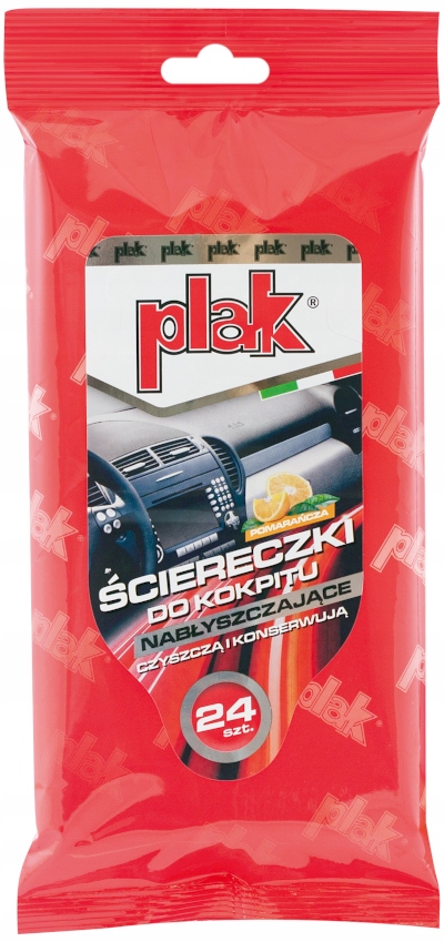 

Plak ściereczki chusteczki do kokpitu nabły 24szt
