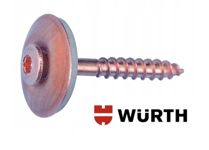 Skrutka MEĎ/nehrdzavejúca oceľ A2, Aw 20 Wurth 4,5 X 45 200 ks