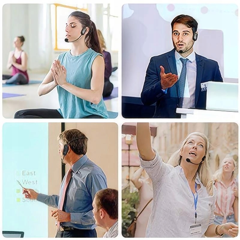 Profesjonalny mikrofon nagłowny, systemy Marka bez marki