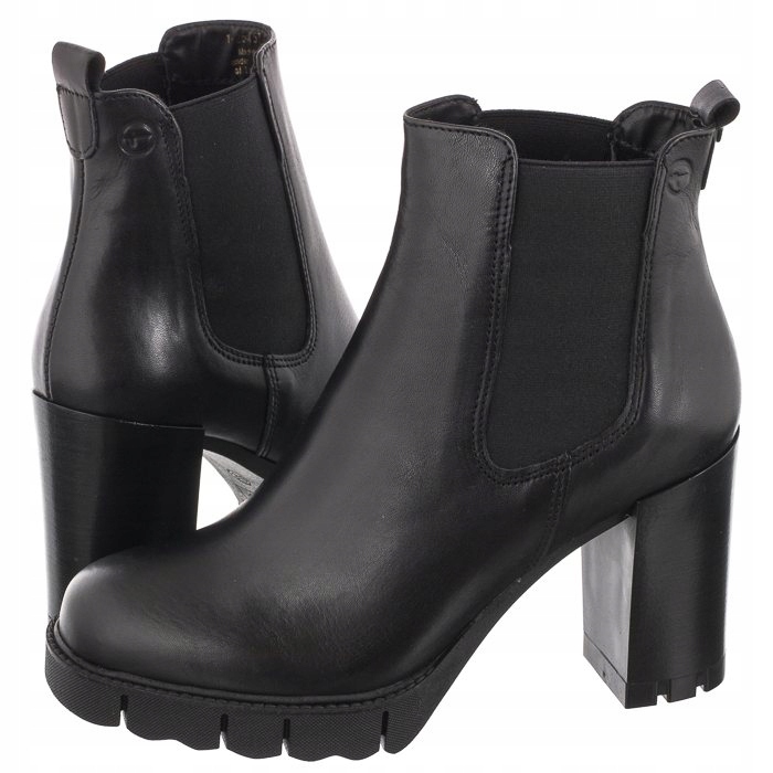 

Buty Damskie Botki Tamaris Czarne 1-25457-29 Black