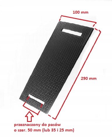 OCHRANIACZ GUMOWY OSŁONA PASA 290X100 mm Producent inny