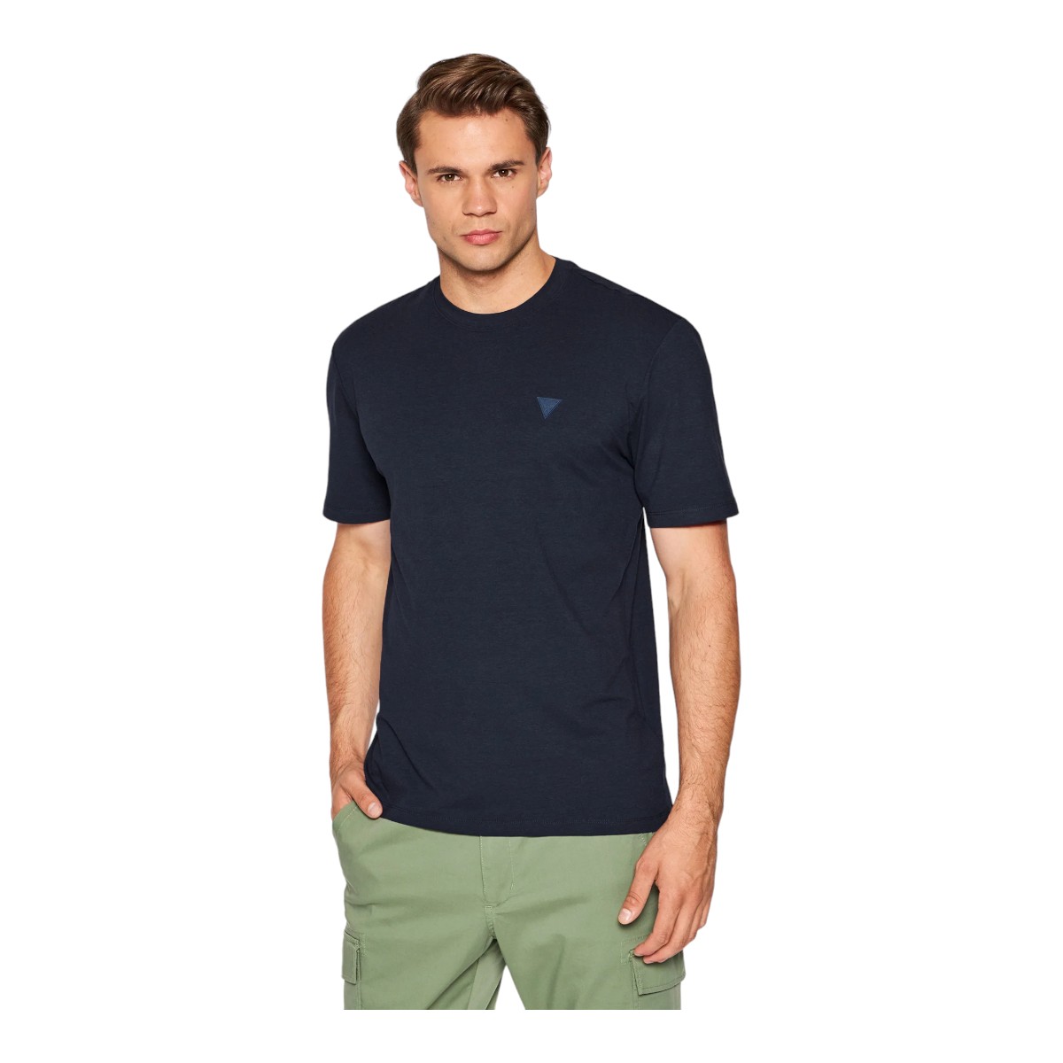 Guess Pánské Tričko Hedley Ss T-shirt Tmavě Modré vel. L