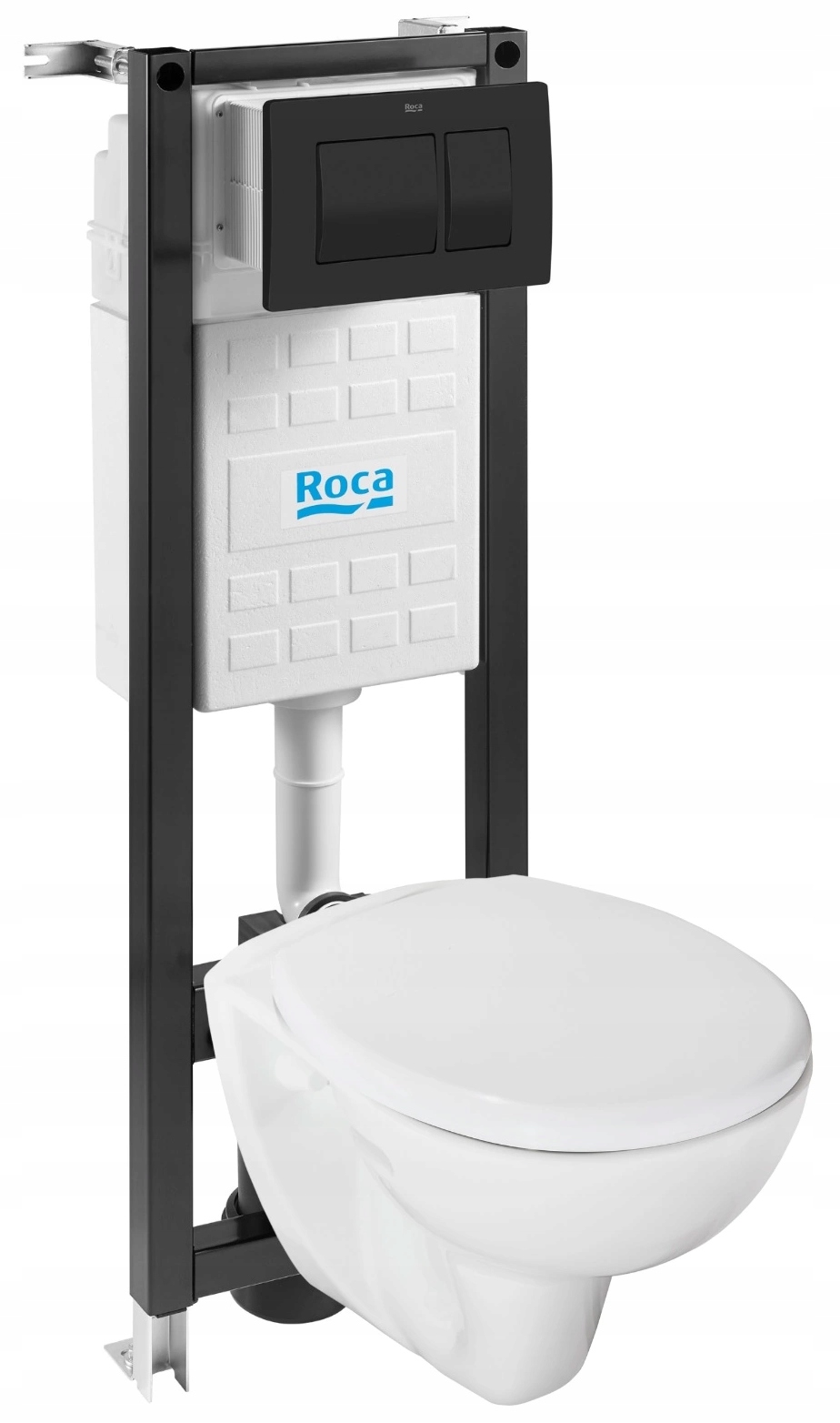 Zestaw podtynkowy Wc Roca Madalena Active A893106060 przycisk Sq czarny m