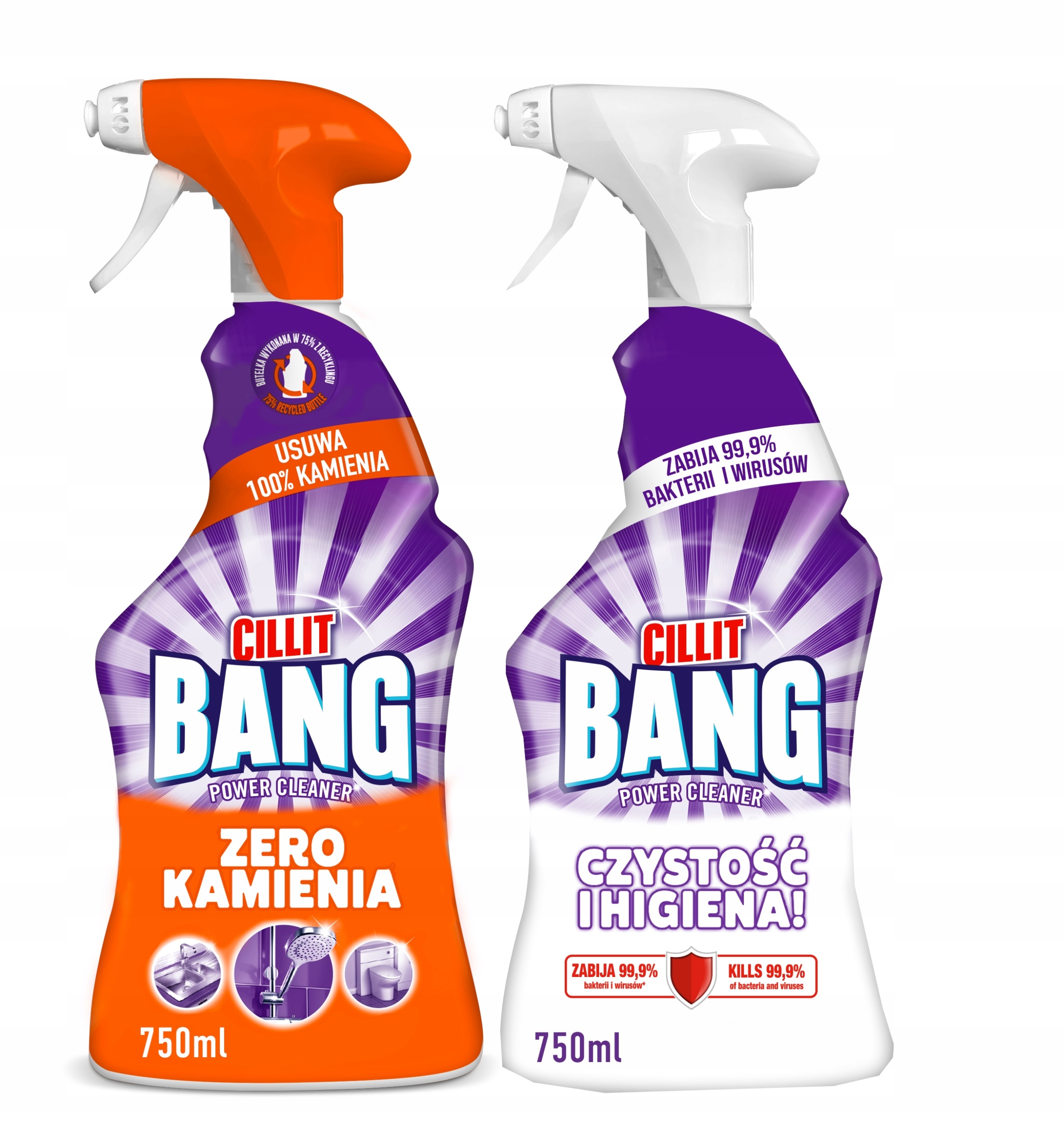 

Cillit Bang Zestaw Spray kamień higiena 2x 750ml