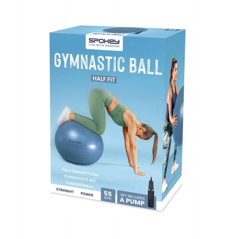 Półpiłka gimnastyczna Half Fit 55 Bl