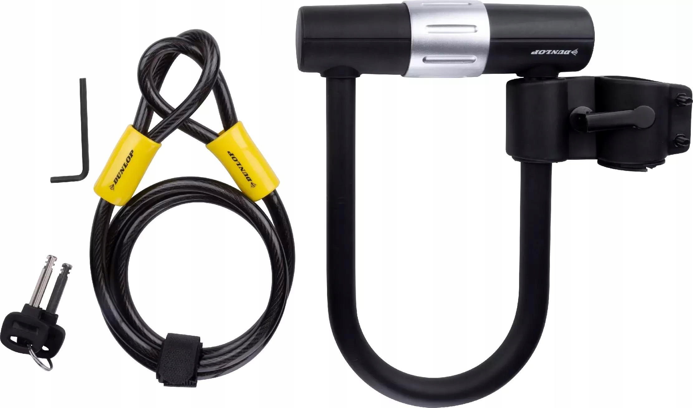Zapięcie rowerowe blokada do roweru zabezpieczenie U-Lock Dunlop 120cm