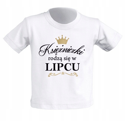 

Koszulka Księżniczki rodzą się w Lipcu 3-4 lata