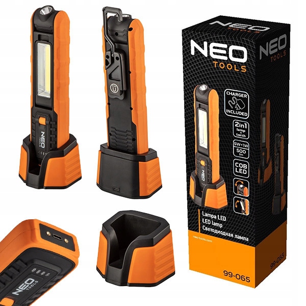 NEO ЛАМПА ЛАМПА ФОНАРИК АККУМУЛЯТОРНАЯ БАЗА LED
