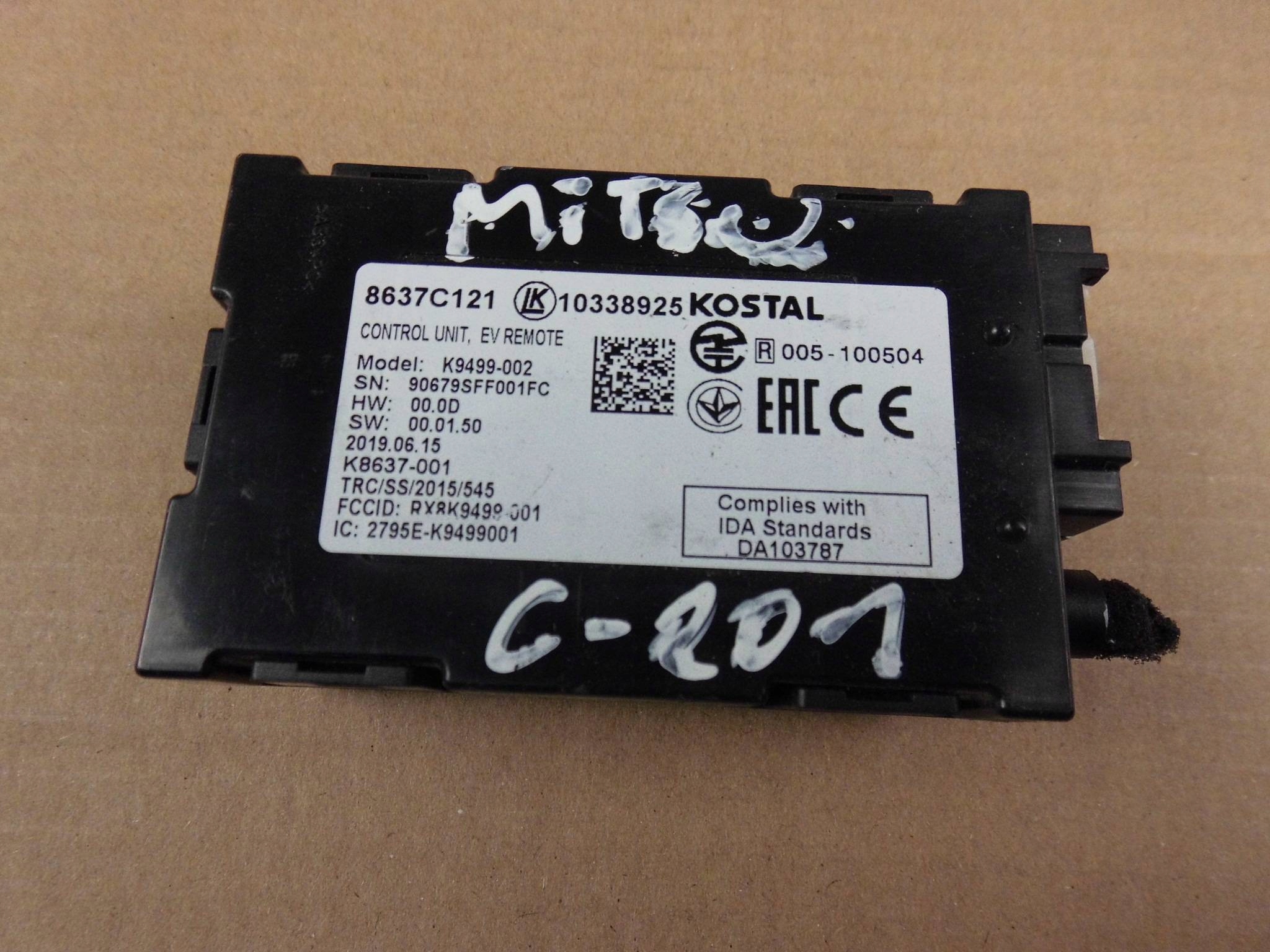 8637C121 - Mitsubishi Outlander III модуль без ключа