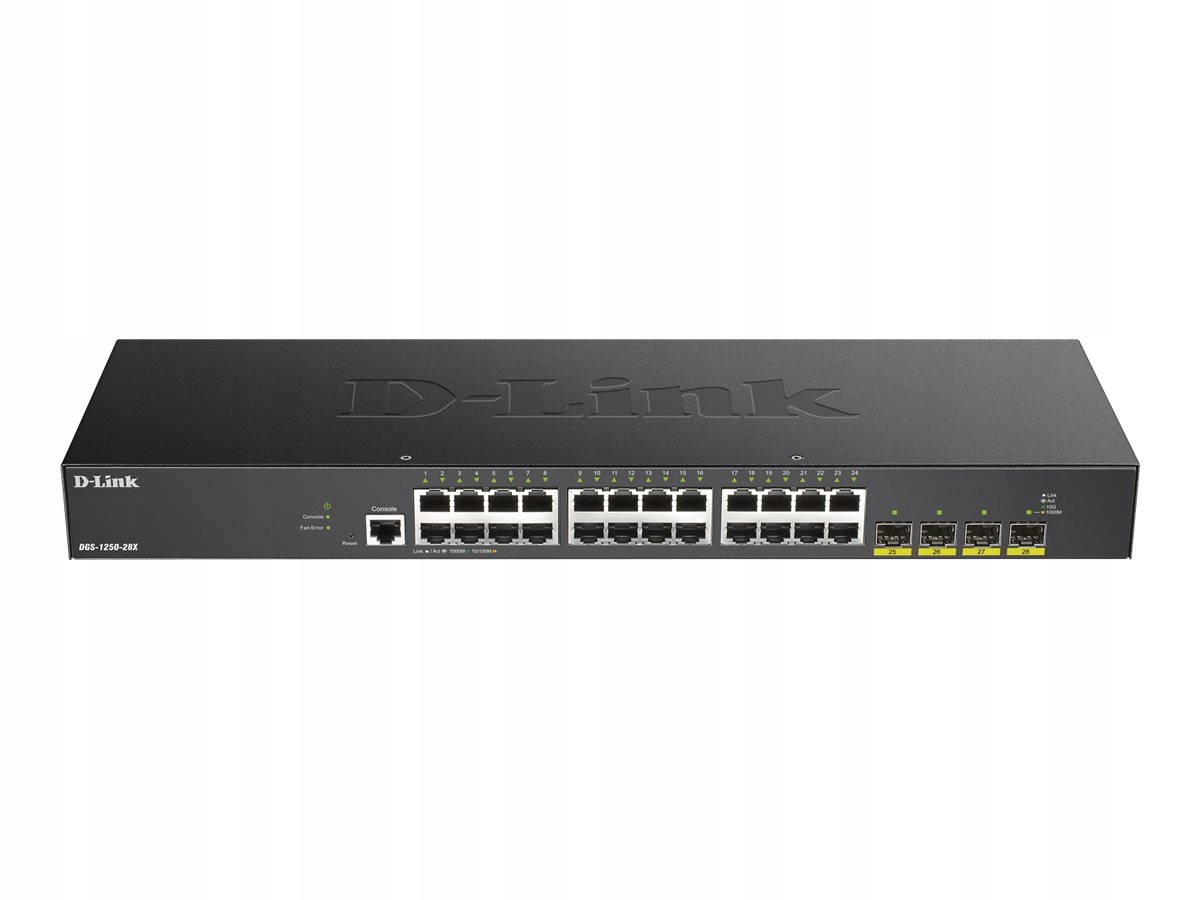 D-link 28-portový Smart Switch so 4x 10G portami