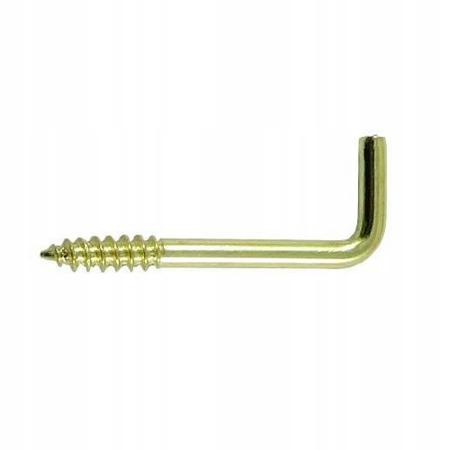 

Hak Haczyk Prosty Wkręcany 3,3x40mm Złoty 16 sztuk
