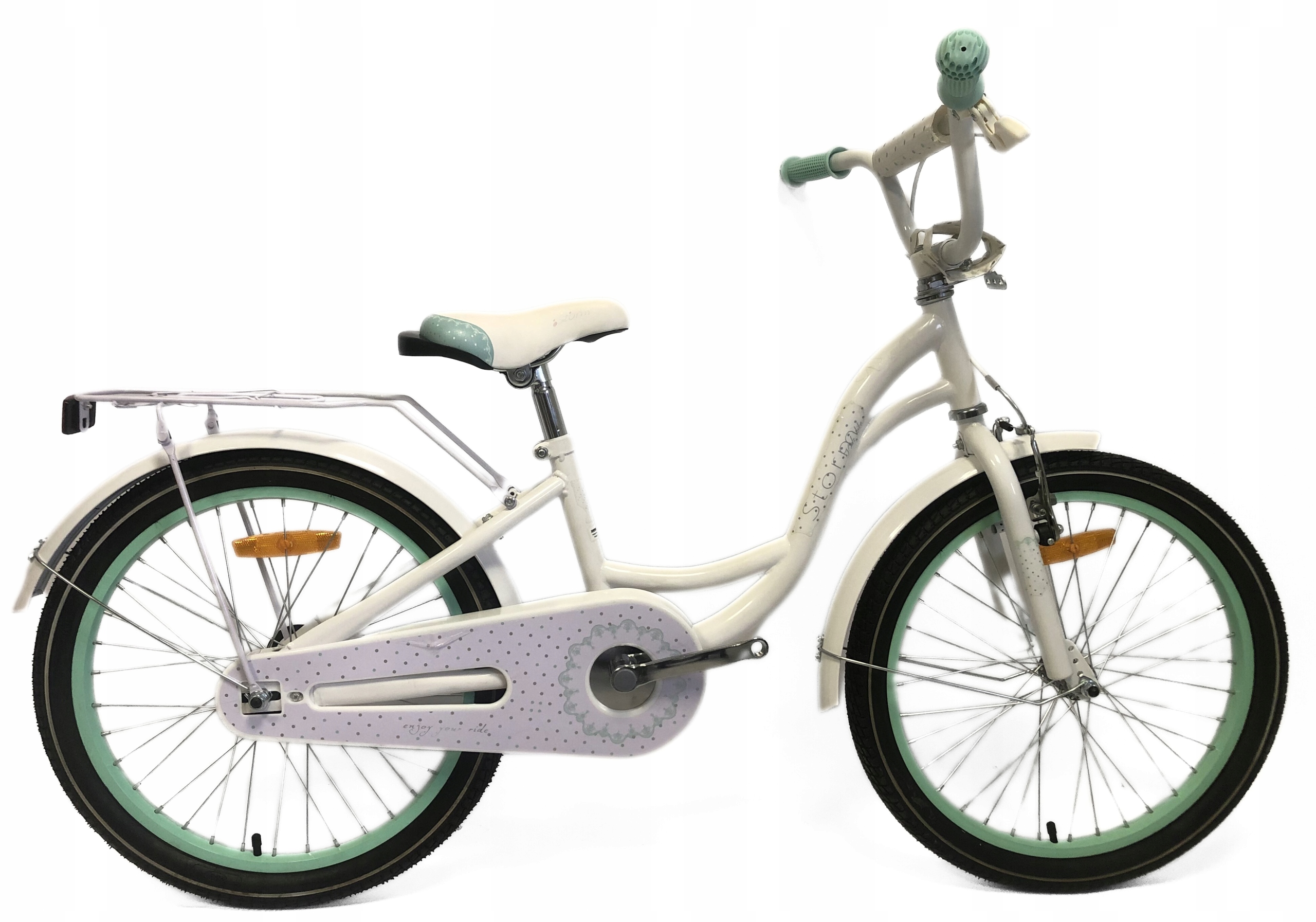 Rower dziecięcy Storm Lassie 20 biały/turkusowy