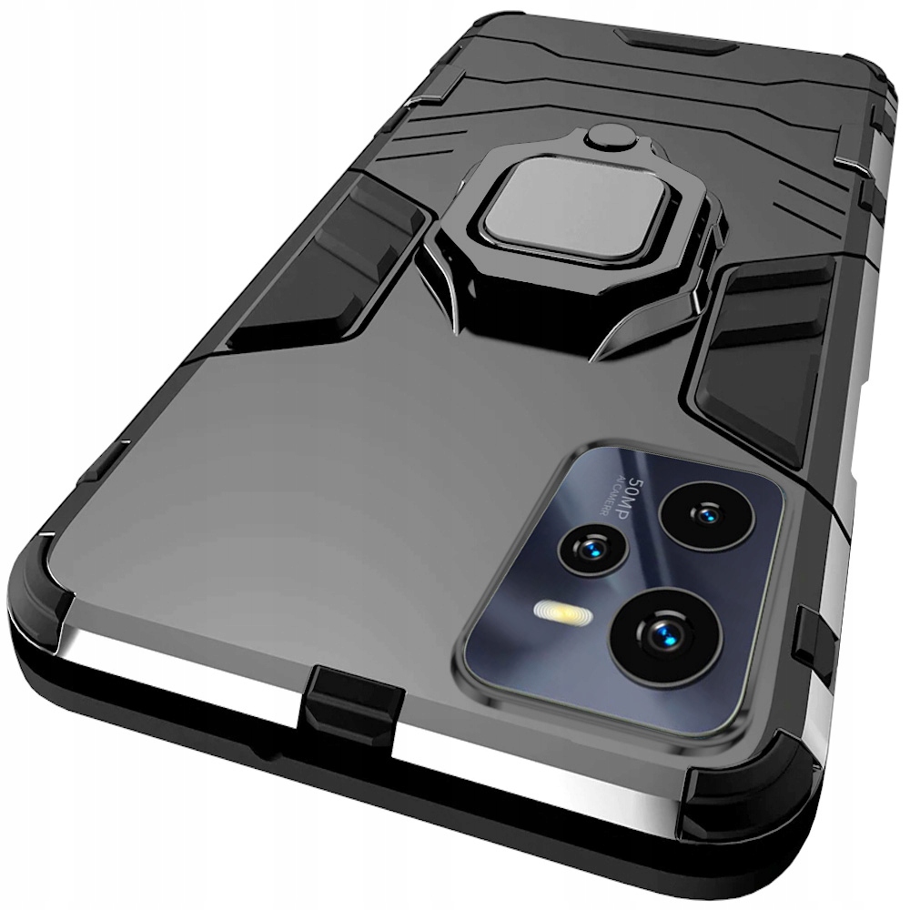 

Etui Pancerne Holder Ring Do Realme C35 Szkło
