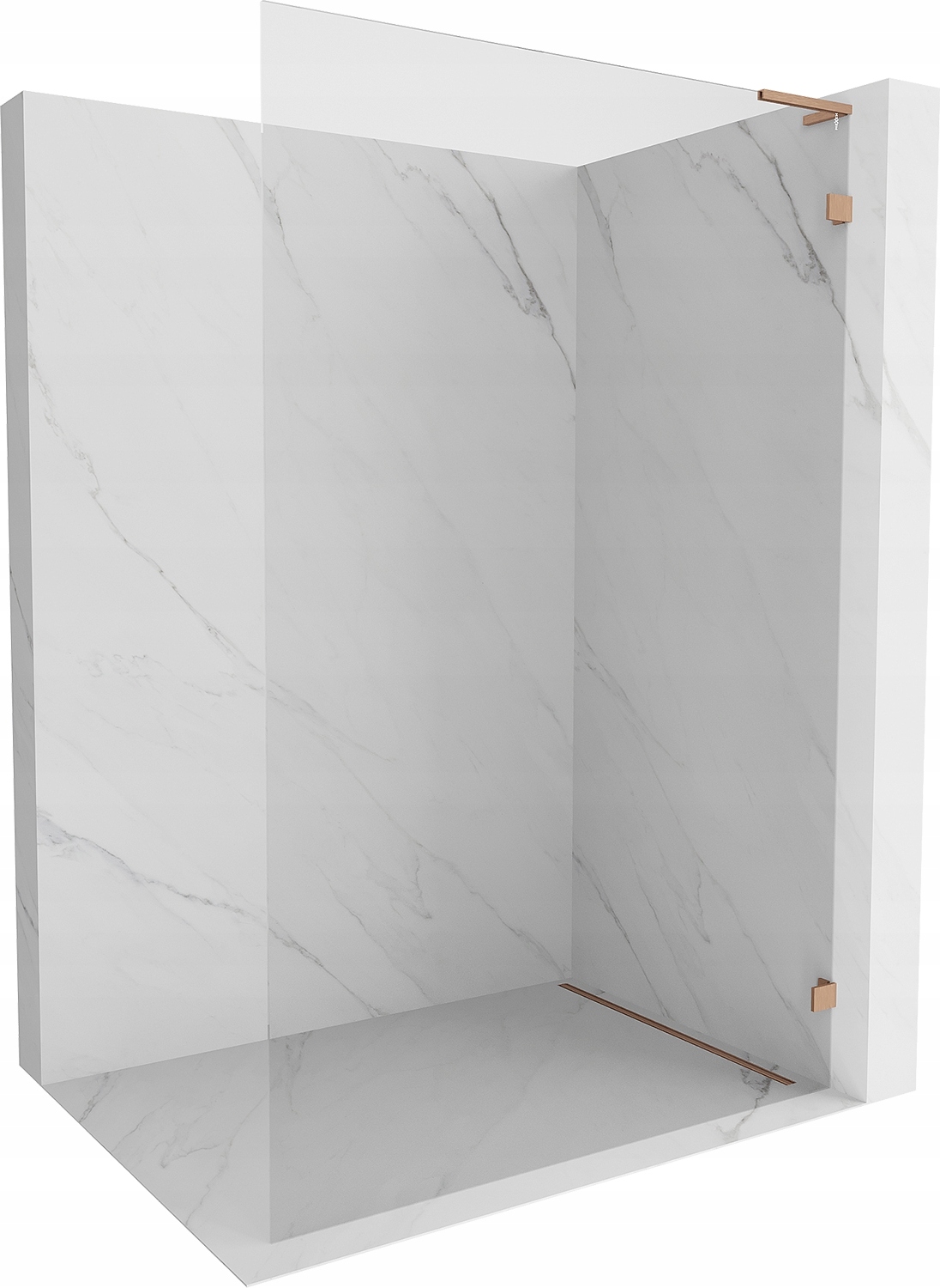 Mexen Lunar L Sprchová Stěna Walk-in Pravá 120x200 cm, 8 mm Transparentní,