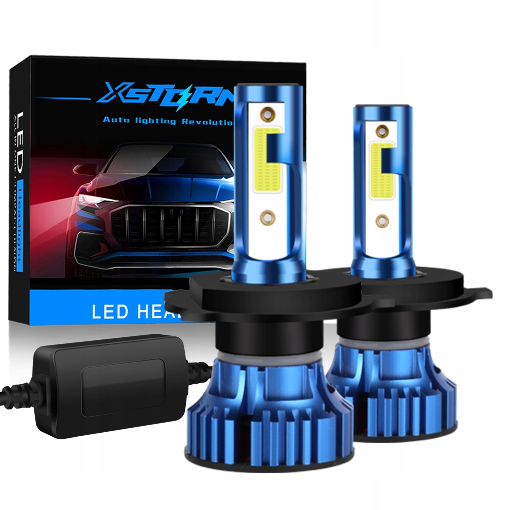 T7 - Мини светодиодные лампы H4 XSTORM 20000LM CANBUS 100W мощность